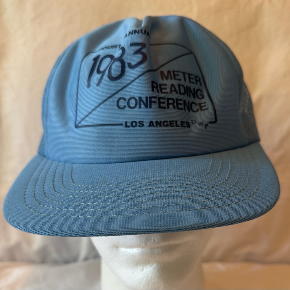 Vintage 1983 Meter Reading Conference Blue Cap